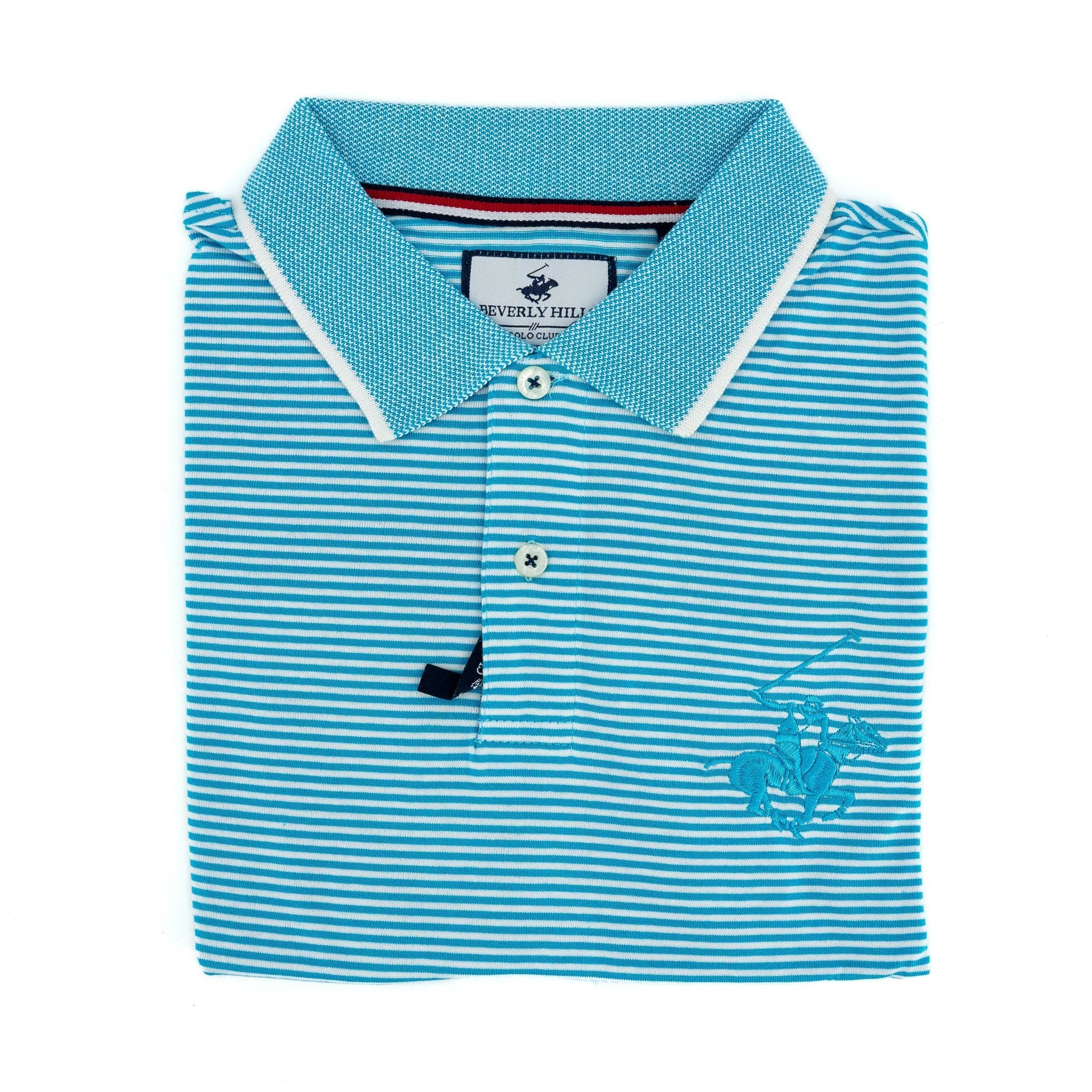 Poloshirt Beverly Hills Mangas Cortas Rayas P/ Caballeros by Beverly Hills