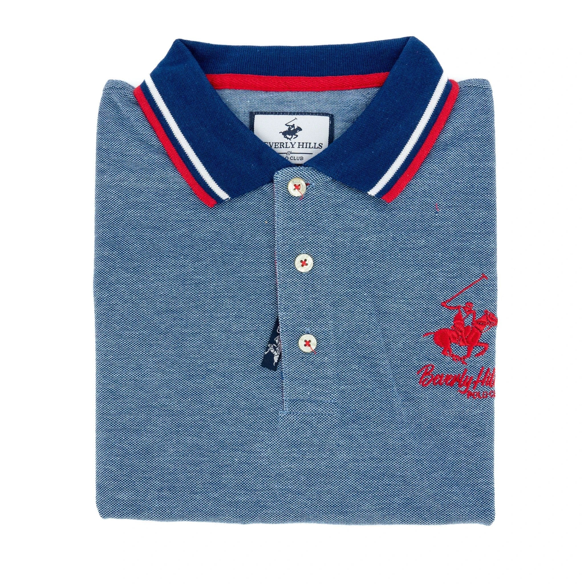 Poloshirt Beverly Hills Mangas Cortas Liso P/ Caballeros by Beverly Hills