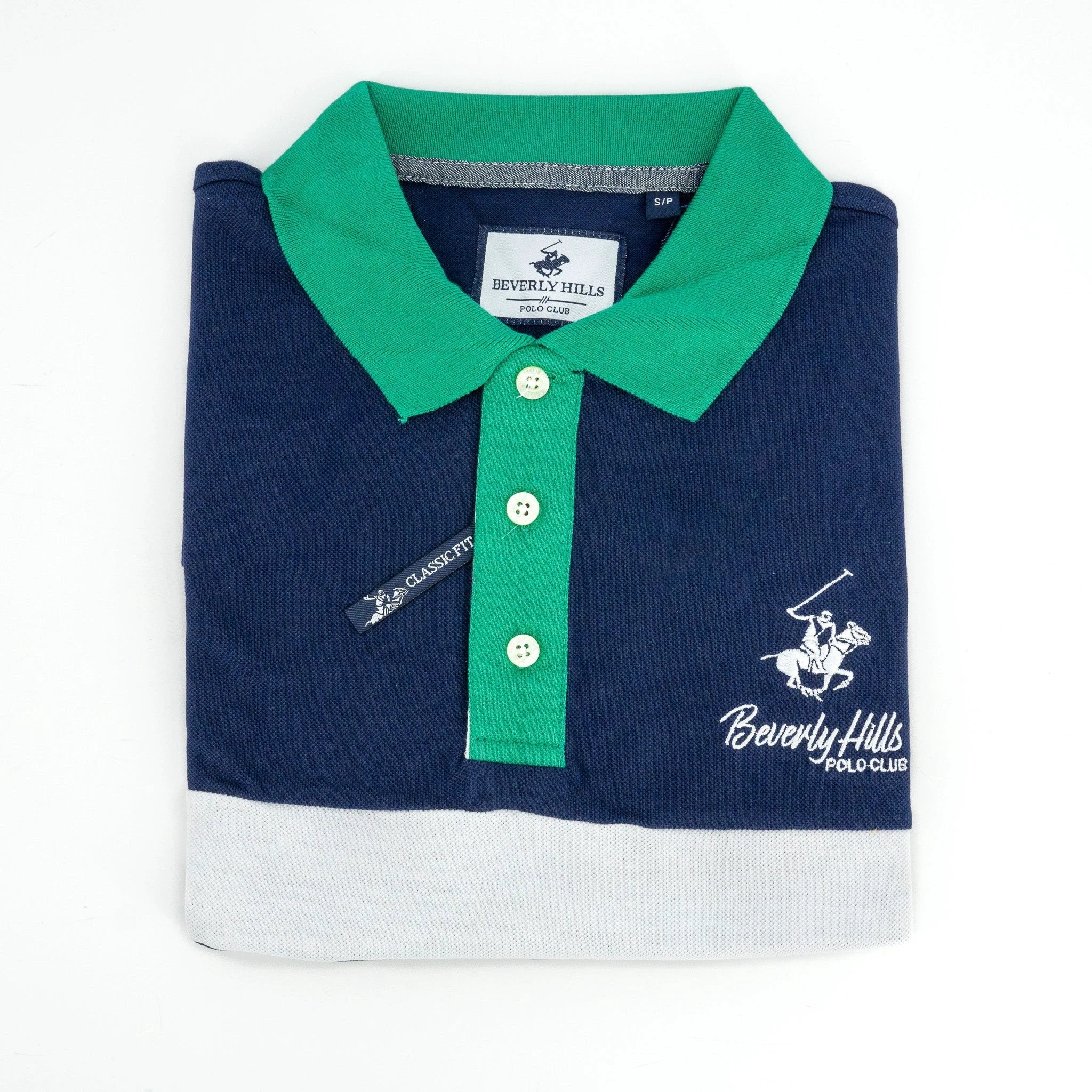 Poloshirt Beverly Hills Mangas Cortas Combinado P/ Caballeros by Beverly Hills