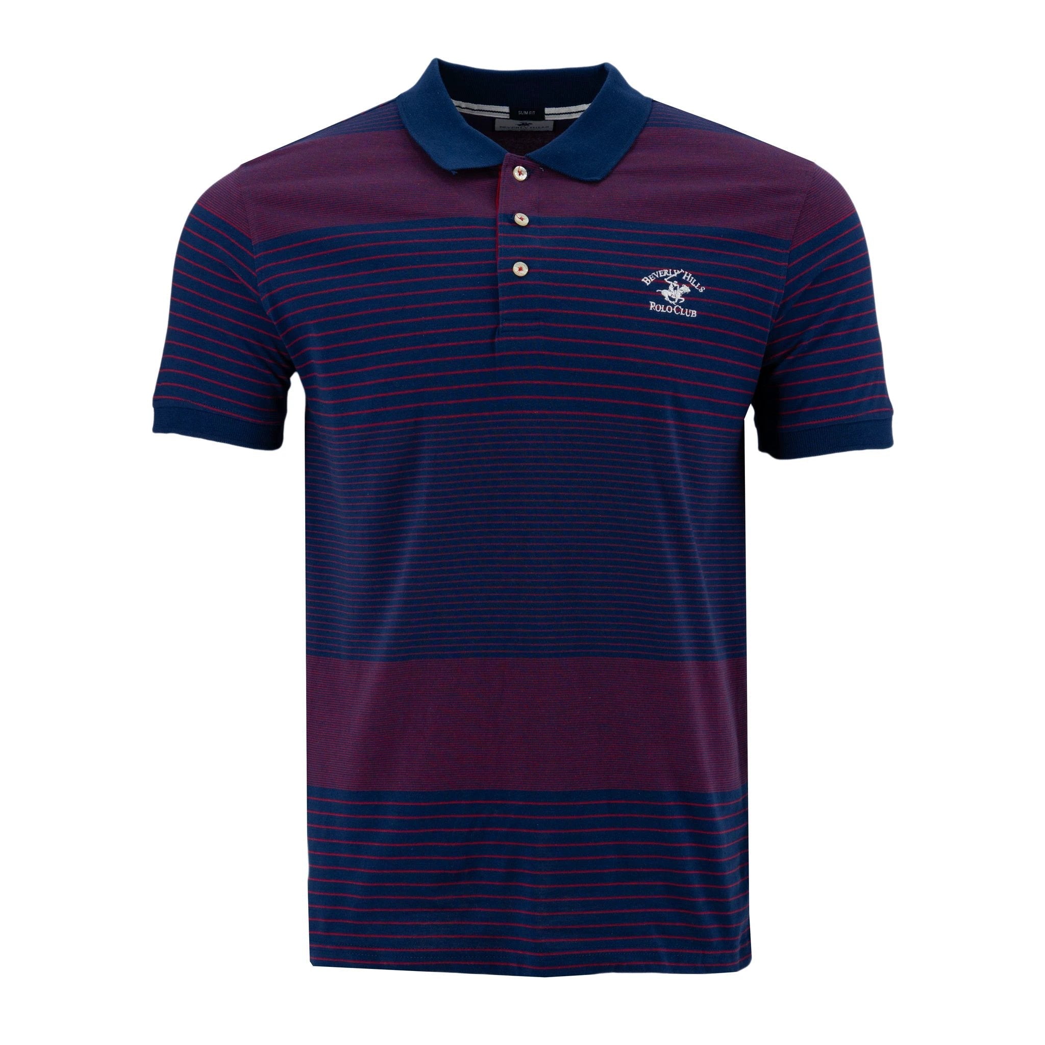 Poloshirt Beverly Hills Mangas Cortas Rayas Para Caballeros by Beverly Hills