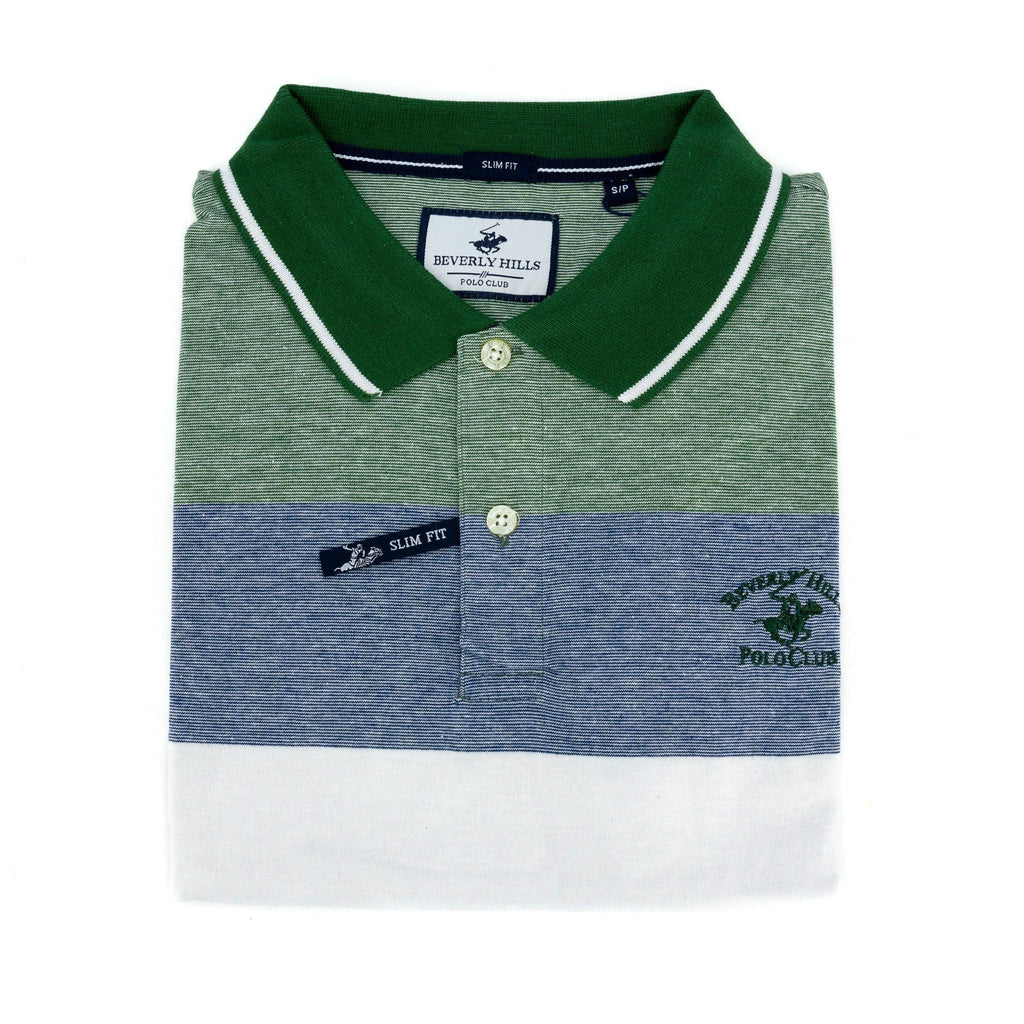 Poloshirt Beverly Hills Mangas Cortas Rayas P/ Caballeros by Beverly Hills
