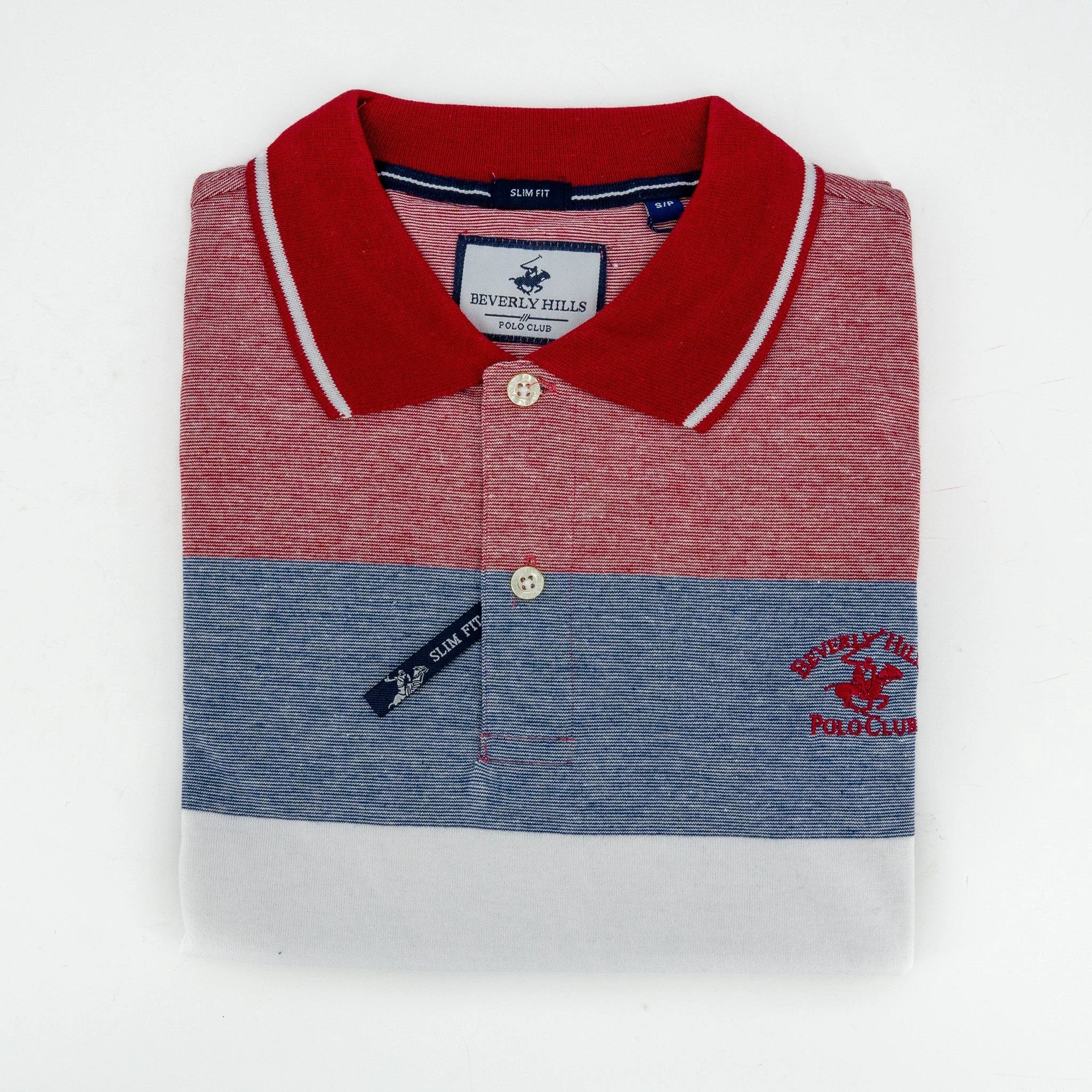 Poloshirt Beverly Hills Mangas Cortas Rayas P/ Caballeros by Beverly Hills