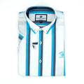 Camisa Beverly Hills Mangas Cortas Rayas P/ Caballeros by Beverly Hills