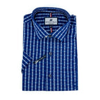 Camisa Beverly Hills Mangas Cortas Cuadros P/ Caballeros by Beverly Hills