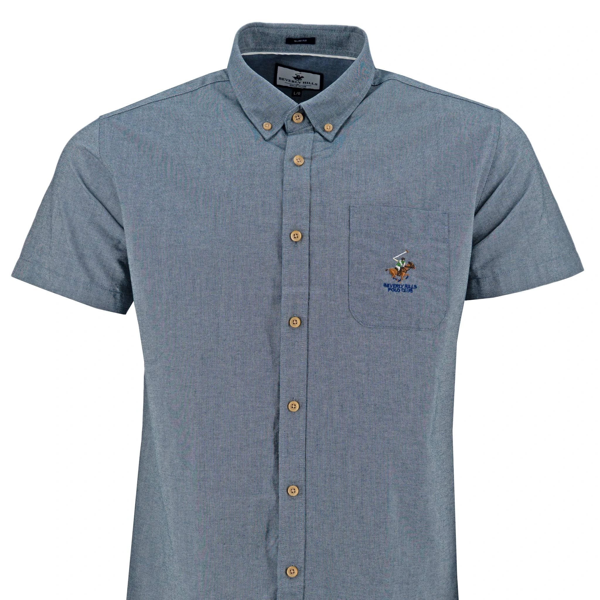 Camisa Beverly Hills Mangas Cortas Lisa Para Caballeros by Beverly Hills