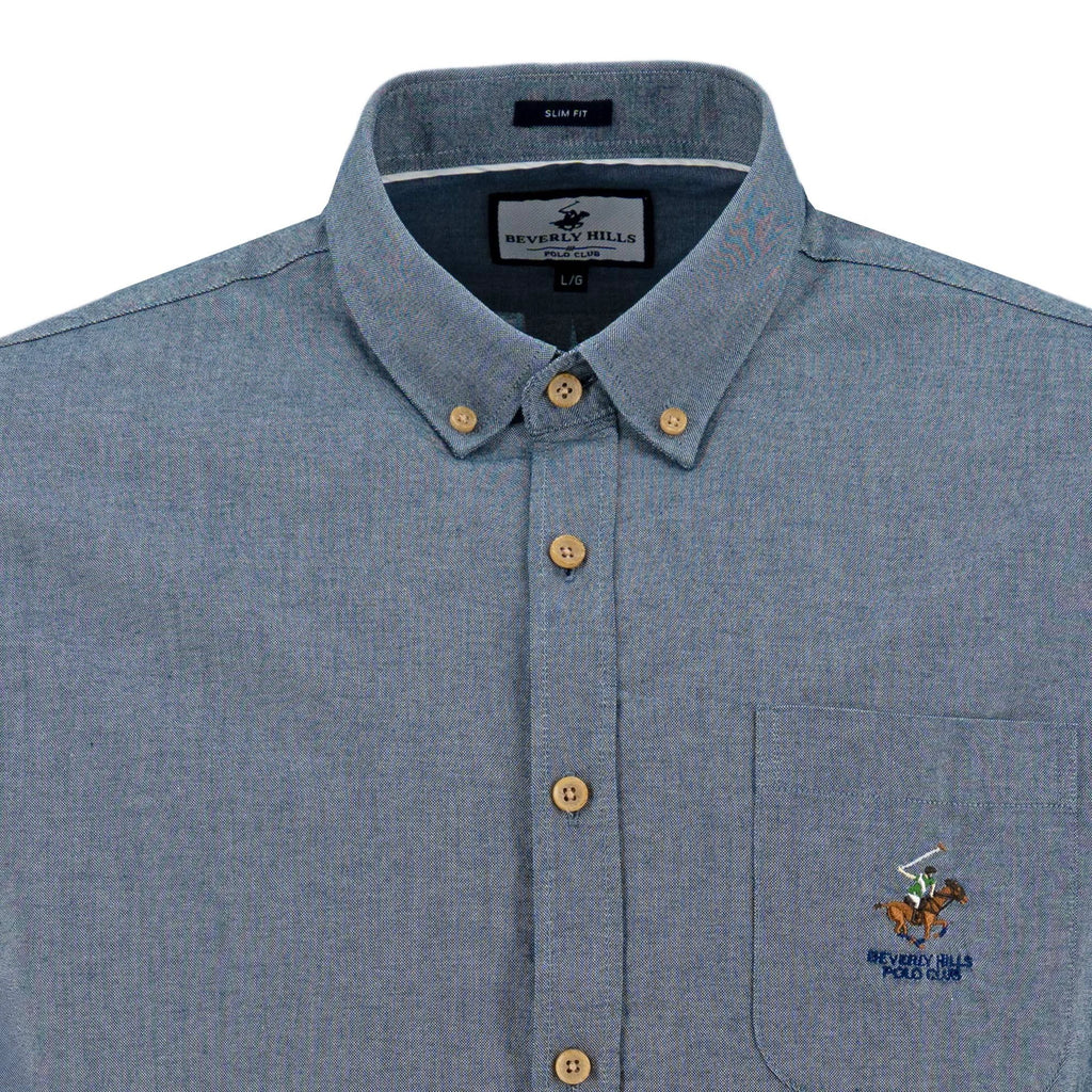 Camisa Beverly Hills Mangas Largas Lisa Para Caballeros by Beverly Hills