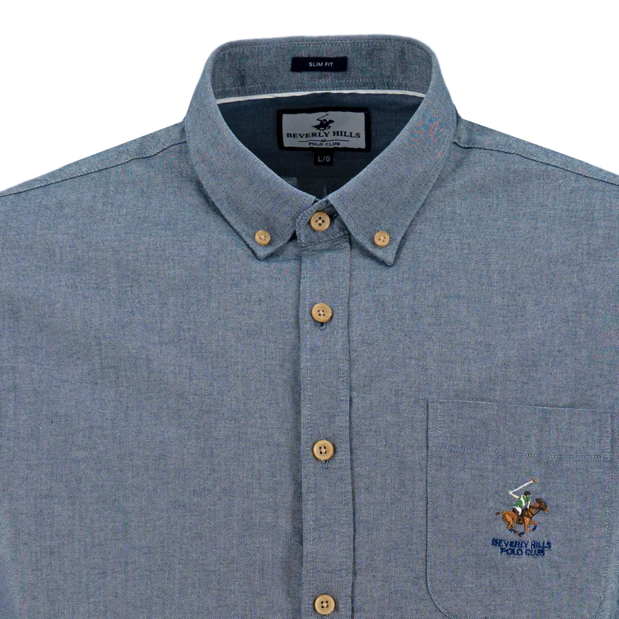 Camisa Beverly Hills Mangas Largas Lisa Para Caballeros by Beverly Hills