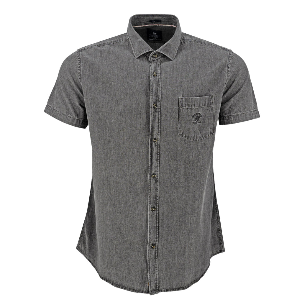 Camisa Beverly Hills Mangas Cortas Lisa Para Caballeros by Beverly Hills