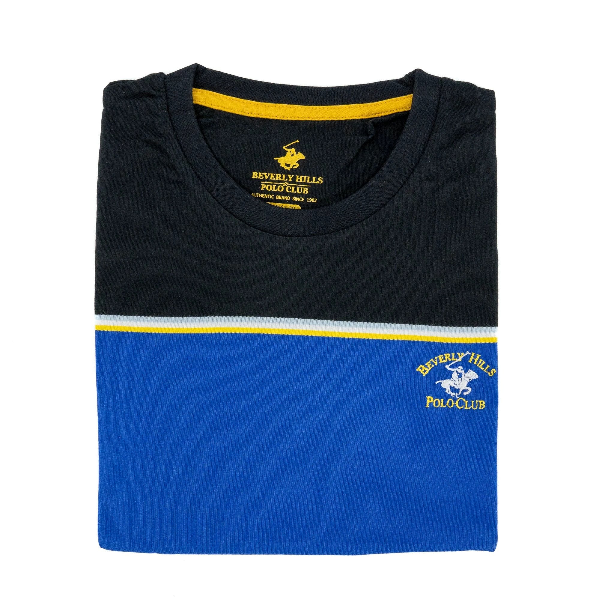 Camiseta Beverly Hills Mangas Cortas Combinado P/ Caballeros by Beverly Hills