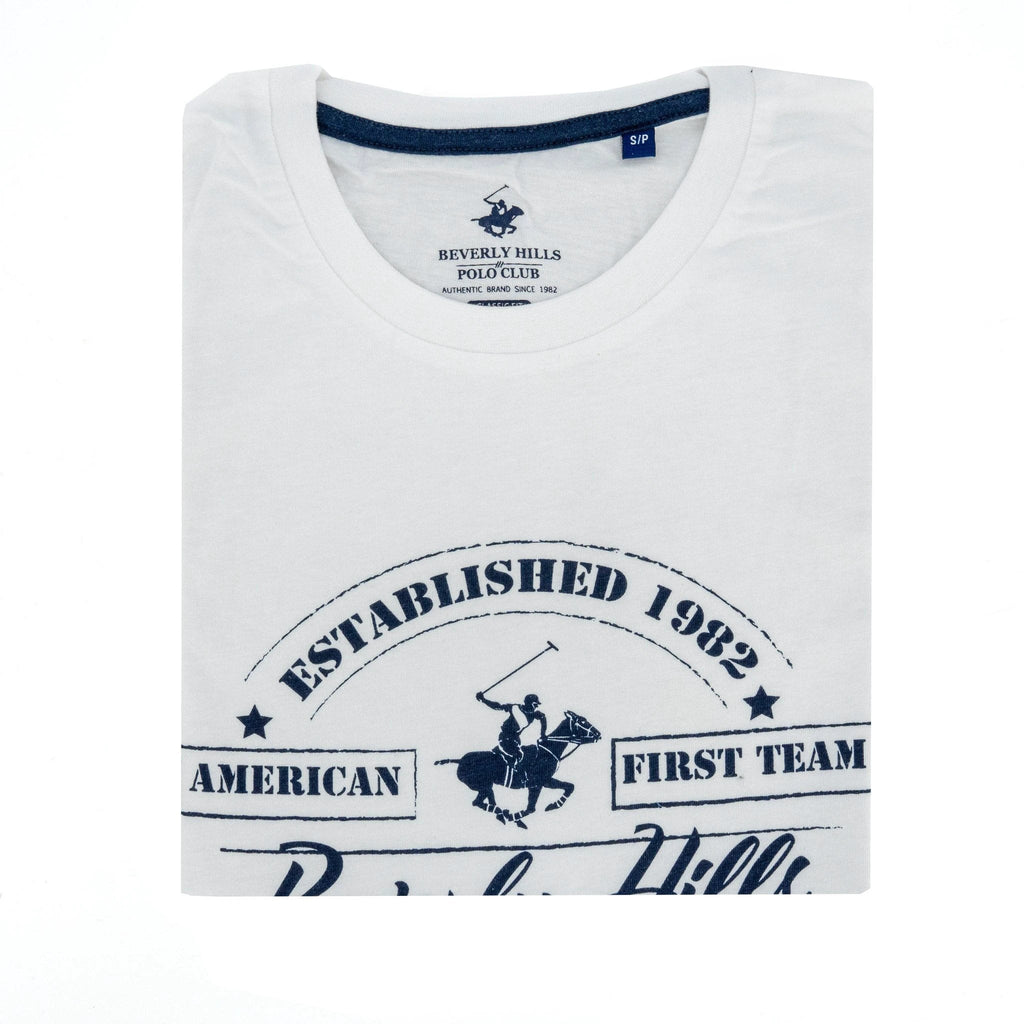 Camiseta Beverly Hills Mangas Cortas Estampada P/ Caballeros by Beverly Hills