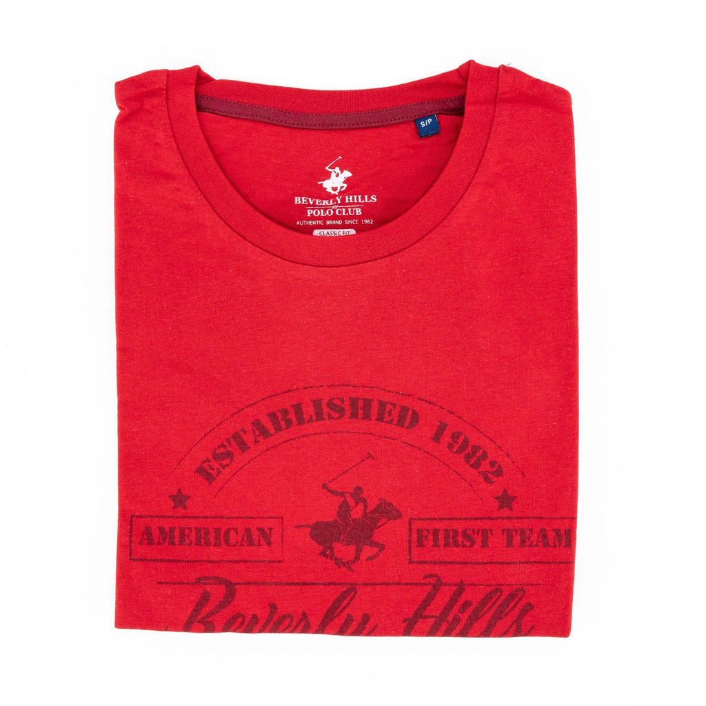 Camiseta Beverly Hills Mangas Cortas Estampada P/ Caballeros by Beverly Hills