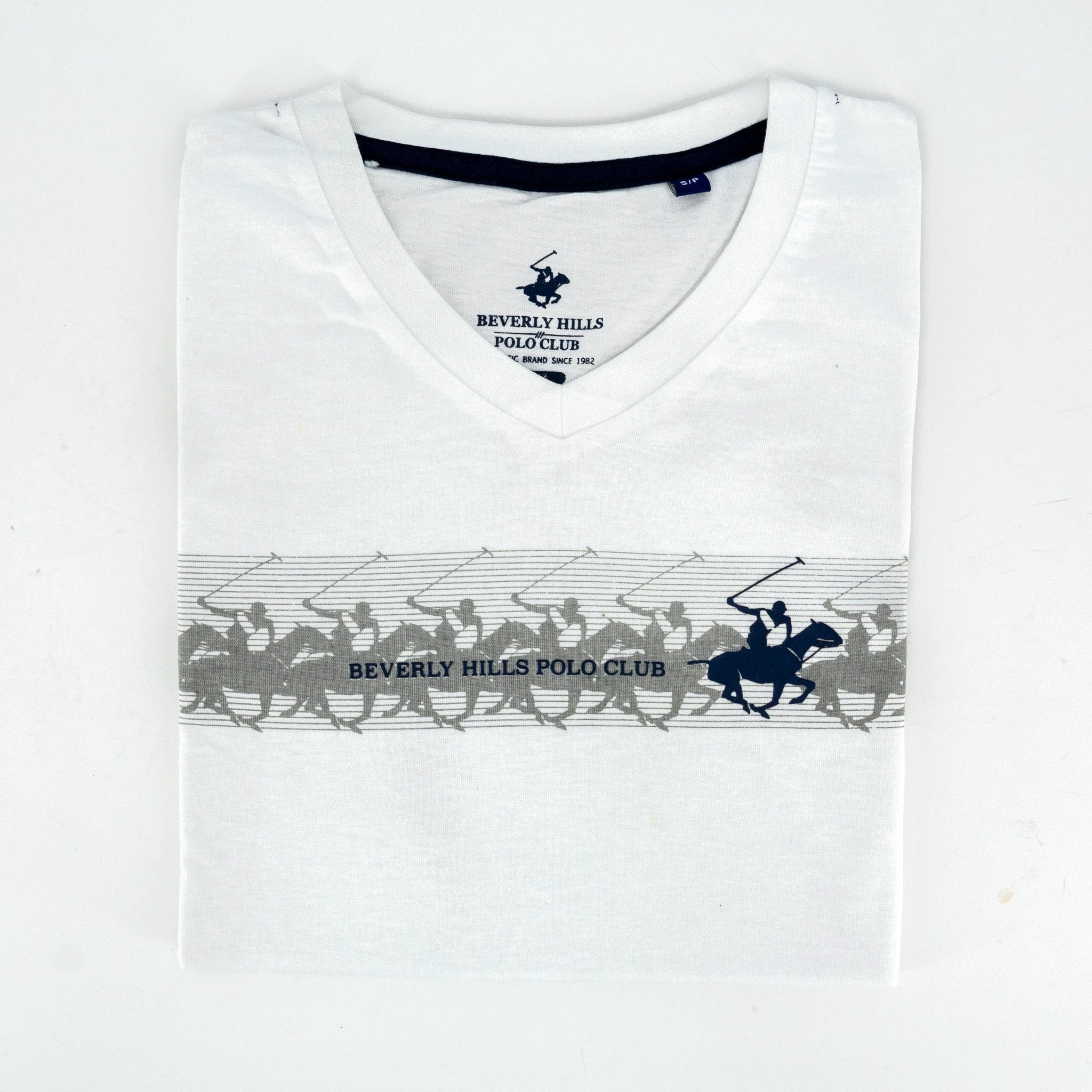 Camiseta Beverly Hills Mangas Cortas Estampada P/ Caballeros by Beverly Hills