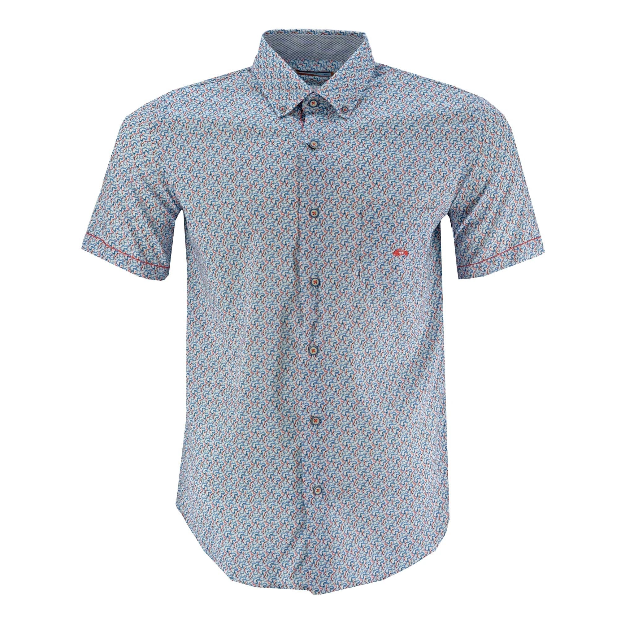 Camisa Dario Beltran Mangas Cortas Estampada Para Caballeros by Dario Beltran