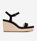 W36996:BLACK SUEDE / RAFFIA