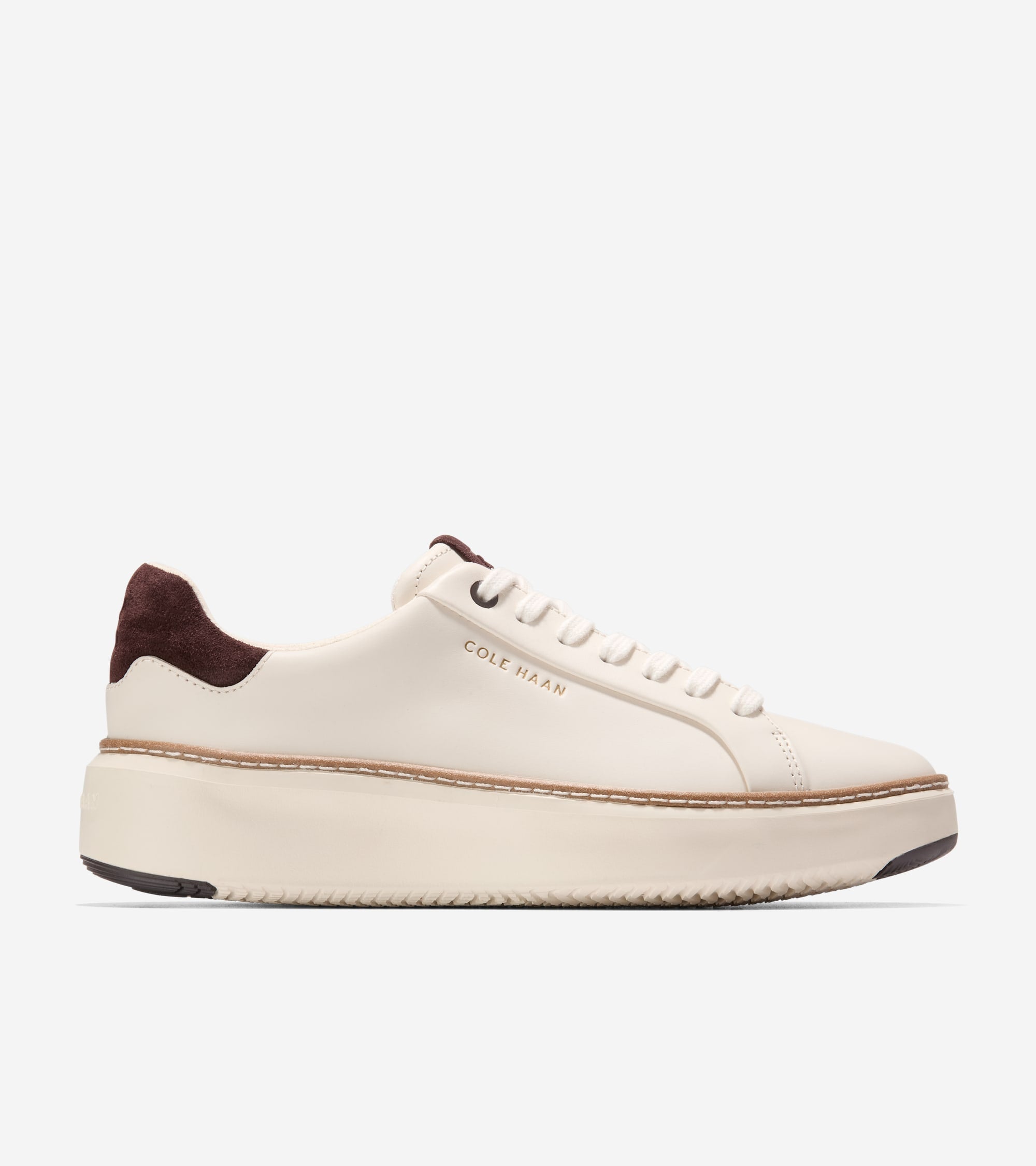 W34763:IVORY/DK CHOCOLATE SUEDE/IVORY