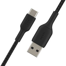 Belkin Cable trenzado USB-C a USB-A BoostCharge 1m - Negro