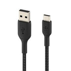 Belkin Cable trenzado USB-C a USB-A BoostCharge 1m - Negro