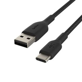 Belkin Cable trenzado USB-C a USB-A BoostCharge 1m - Negro