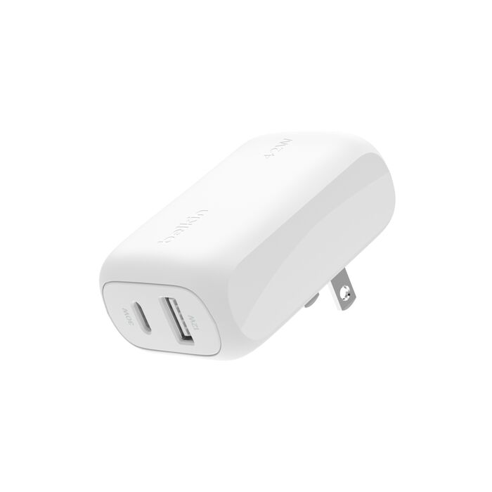 Belkin Cargador de Pared Doble BoostCharge 42W (Cable USB-C to USB-C)
