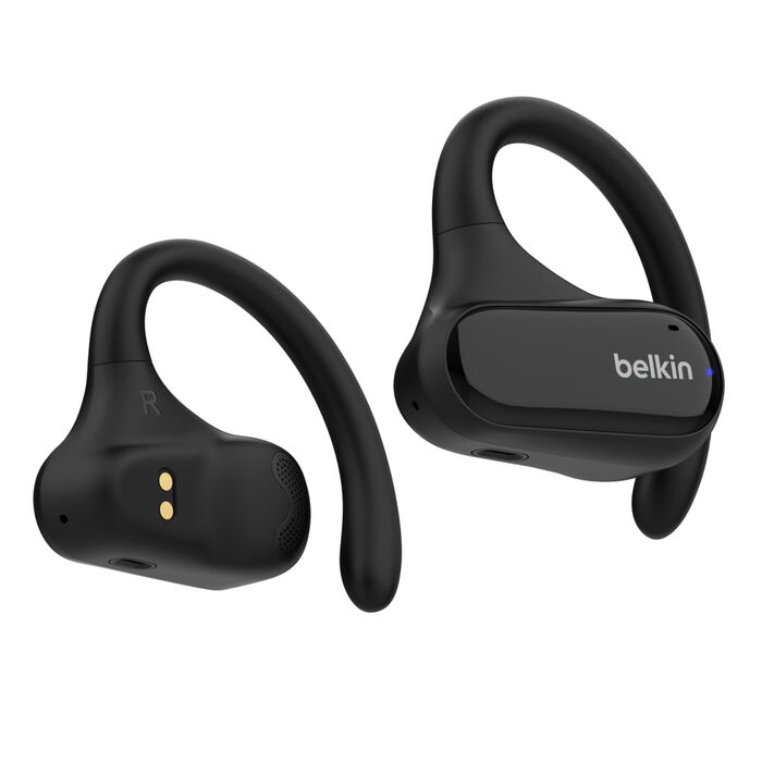 Belkin SoundForm ClearFit True Wireless Open-Ear Earbuds (Black)