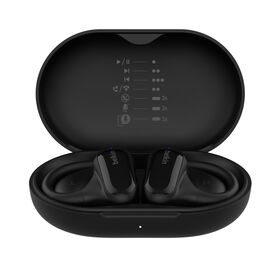 Belkin SoundForm ClearFit True Wireless Open-Ear Earbuds (Black)