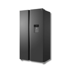 Nevera Side by Side TCL P520SBC 18 Pies Cúbicos Inverter Dispensador de Agua Gris Oscuro