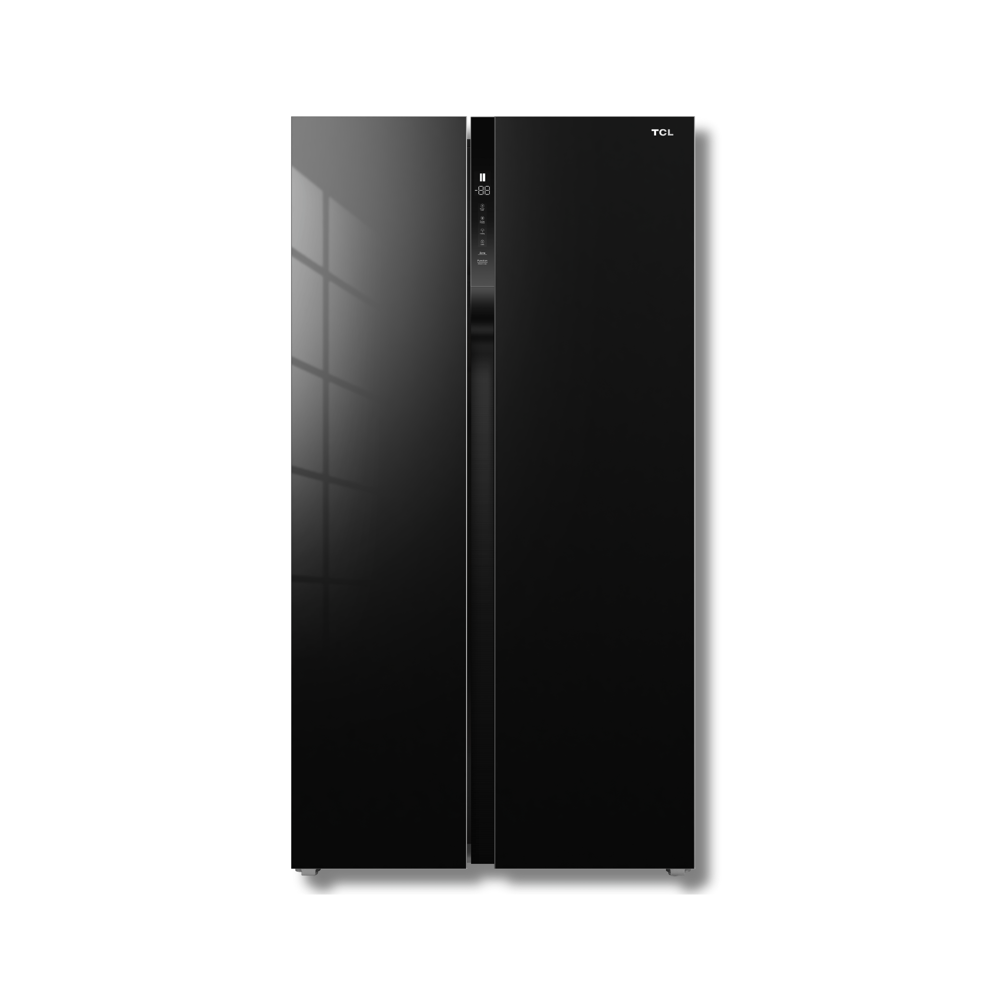 Nevera Side by Side TCL P520SBGB 18 Pies Cúbicos Inverter Glass Black