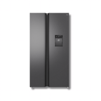 Nevera Side by Side TCL P650SBC 23 Pies Cúbicos Inverter Dispensador Agua Gris Oscuro