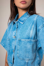 CAMISA DENIM CROP E-M 8148.