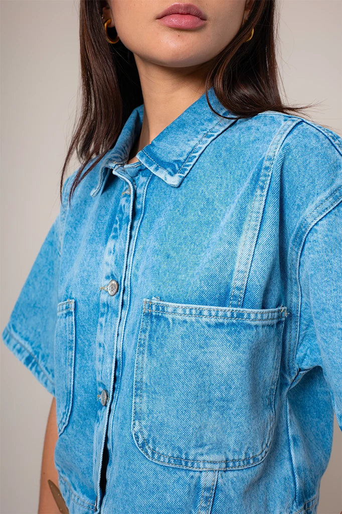 CAMISA DENIM CROP E-M 8148.
