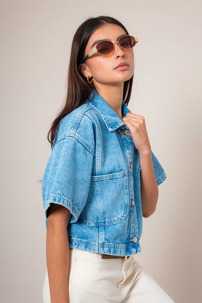 CAMISA DENIM CROP E-M 8148.