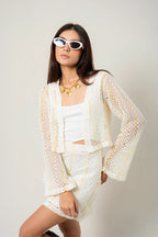 CARDIGAN EFECTO CROCHET B-M 9377.