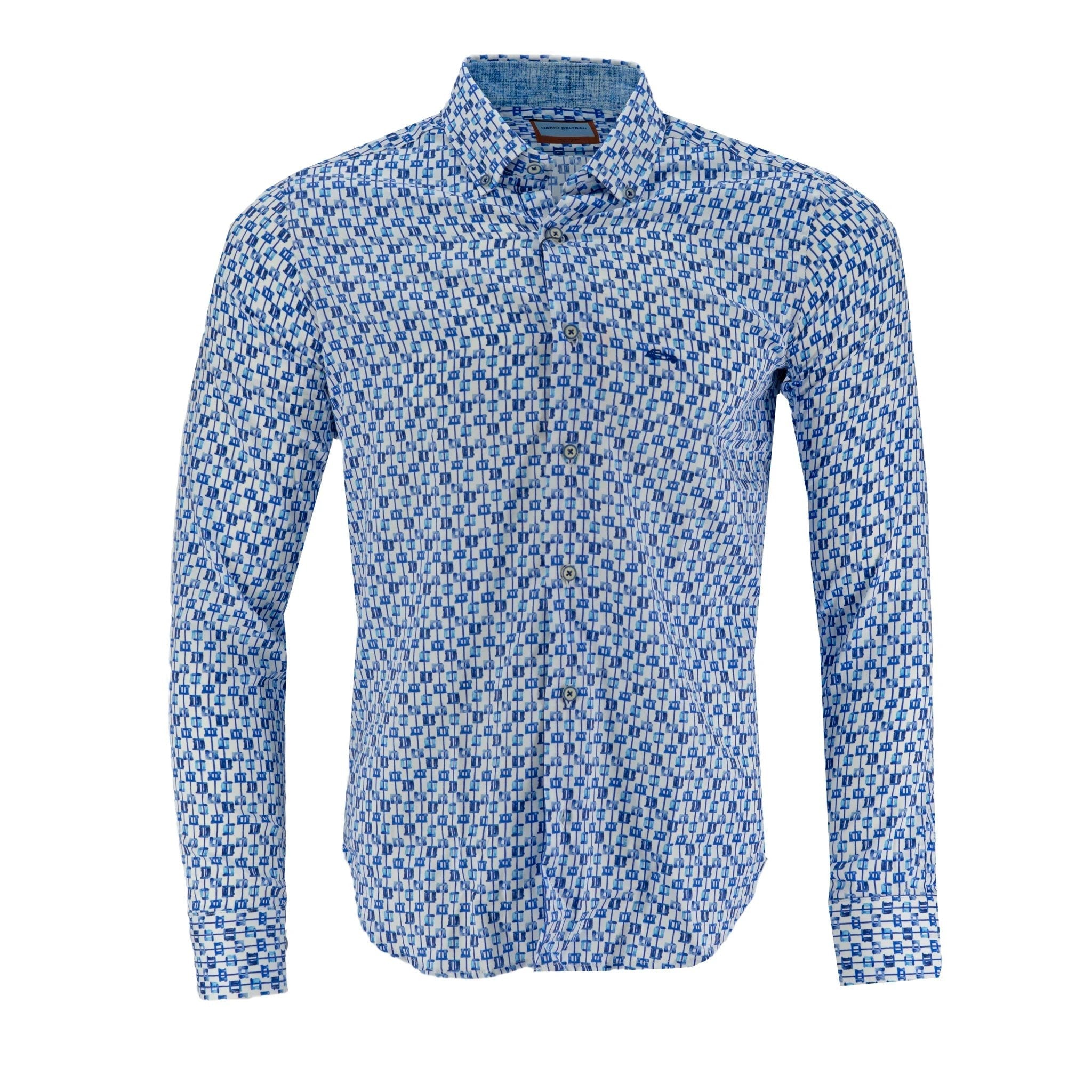 Camisa Dario Beltran Mangas Largas Estampada Para Caballeros by Dario Beltran