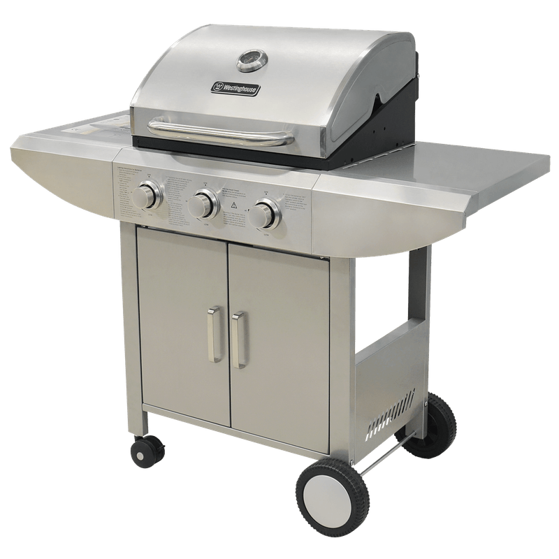 BARBACOA GAS 3 QUEMADORES 33,000 BTU ACERO INOXIDABLE