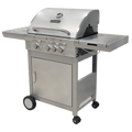 BARBACOA GAS 3 + 1 QUEMADORES 44,000 BTU ACERO INOXIDABLE