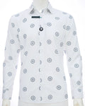 Camisa Carven Mangas Largas Cv-e01-132f-wh para Caballeros