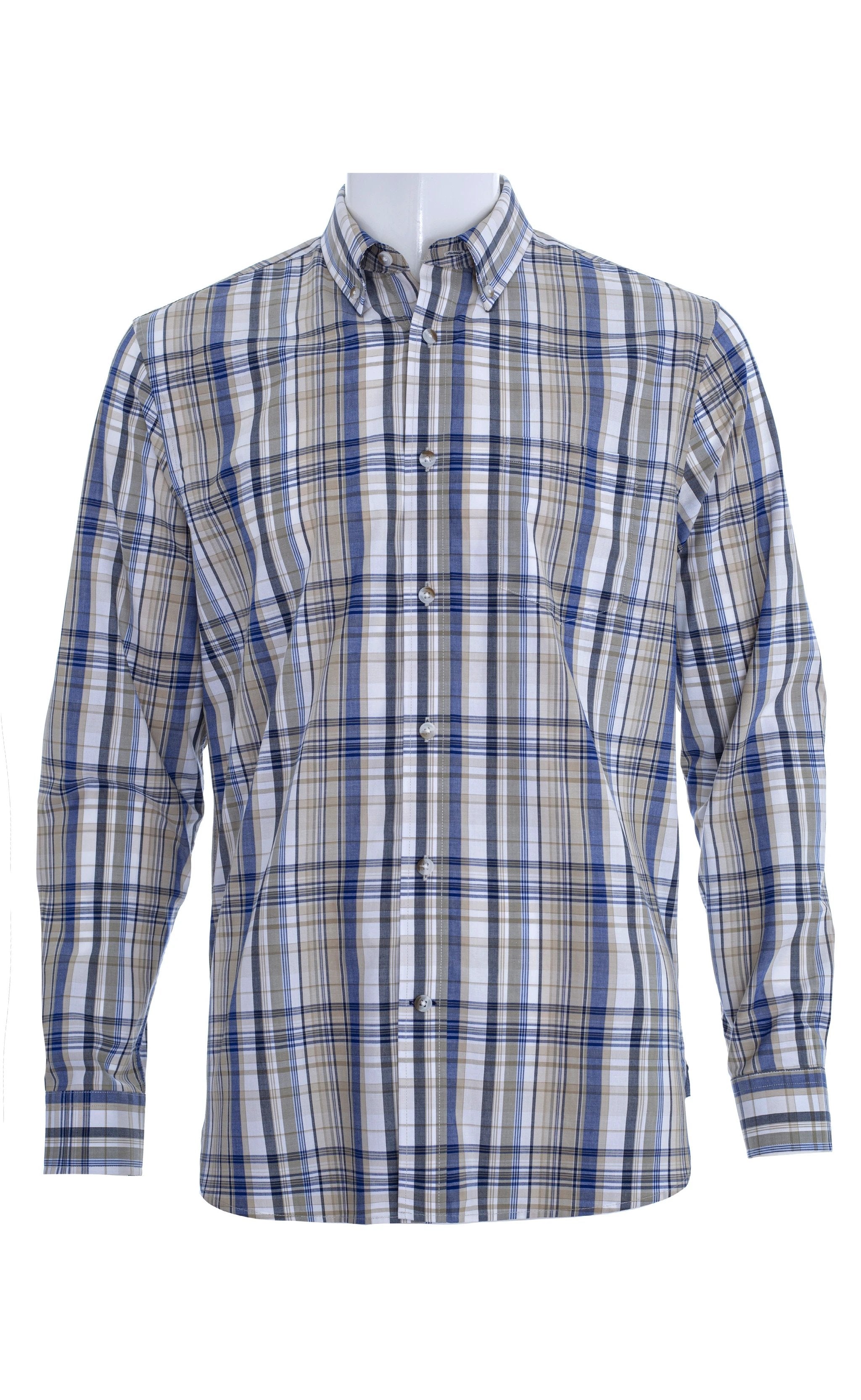 Camisa Carven Mangas Largas Cuadros P/ Caballeros by Carven