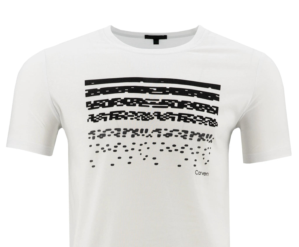 Camiseta Carven Manga Corta P/ Caballeros CV-T30-054-WH by Carven