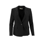 Chaqueta Carven Mangas Largas Liso Bols Tapa para Damas