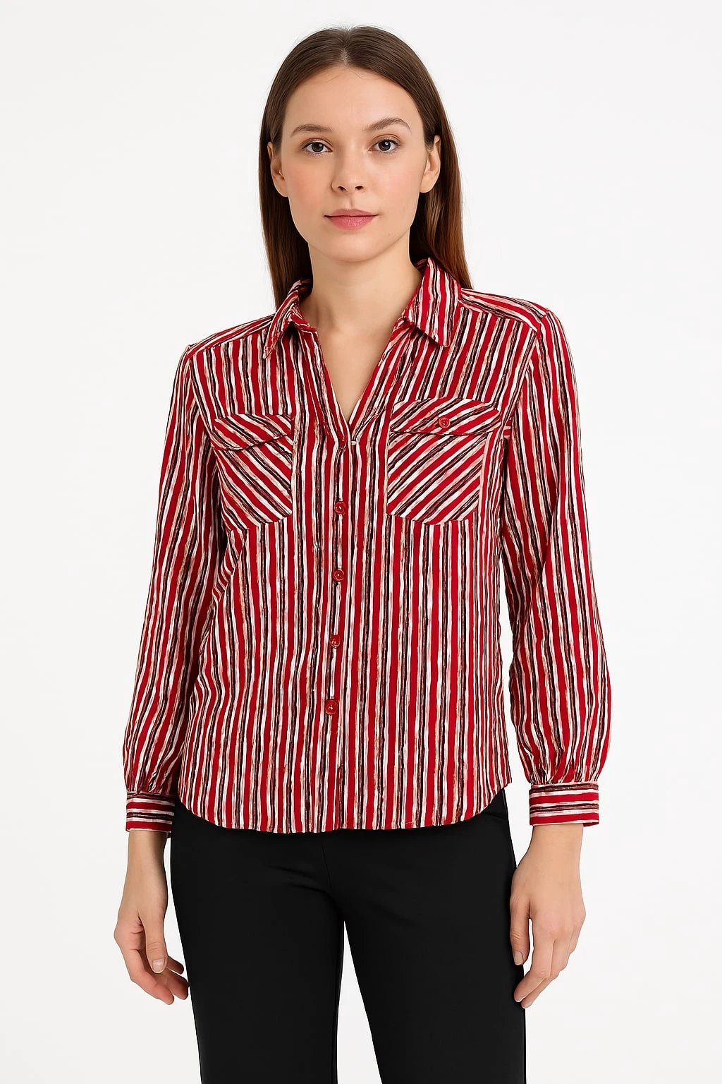 Blusa Adrienne Vittadini Mangas 3/4 Para Damas by Adrienne Vittadini
