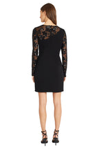 Vestido Donna Morgan Mangas Largas Liso Corto P/ Damas D9323M by Donna Morgan