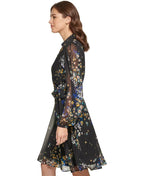Vestido Donna Karan Mangas Largas Estampado Para Damas by Donna Karan (dkny)
