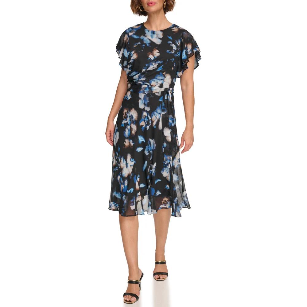 Vestido Donna Karan Mangas Cortas Estampado Para Damas by Donna Karan (dkny)