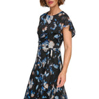 Vestido Donna Karan Mangas Cortas Estampado Para Damas by Donna Karan (dkny)