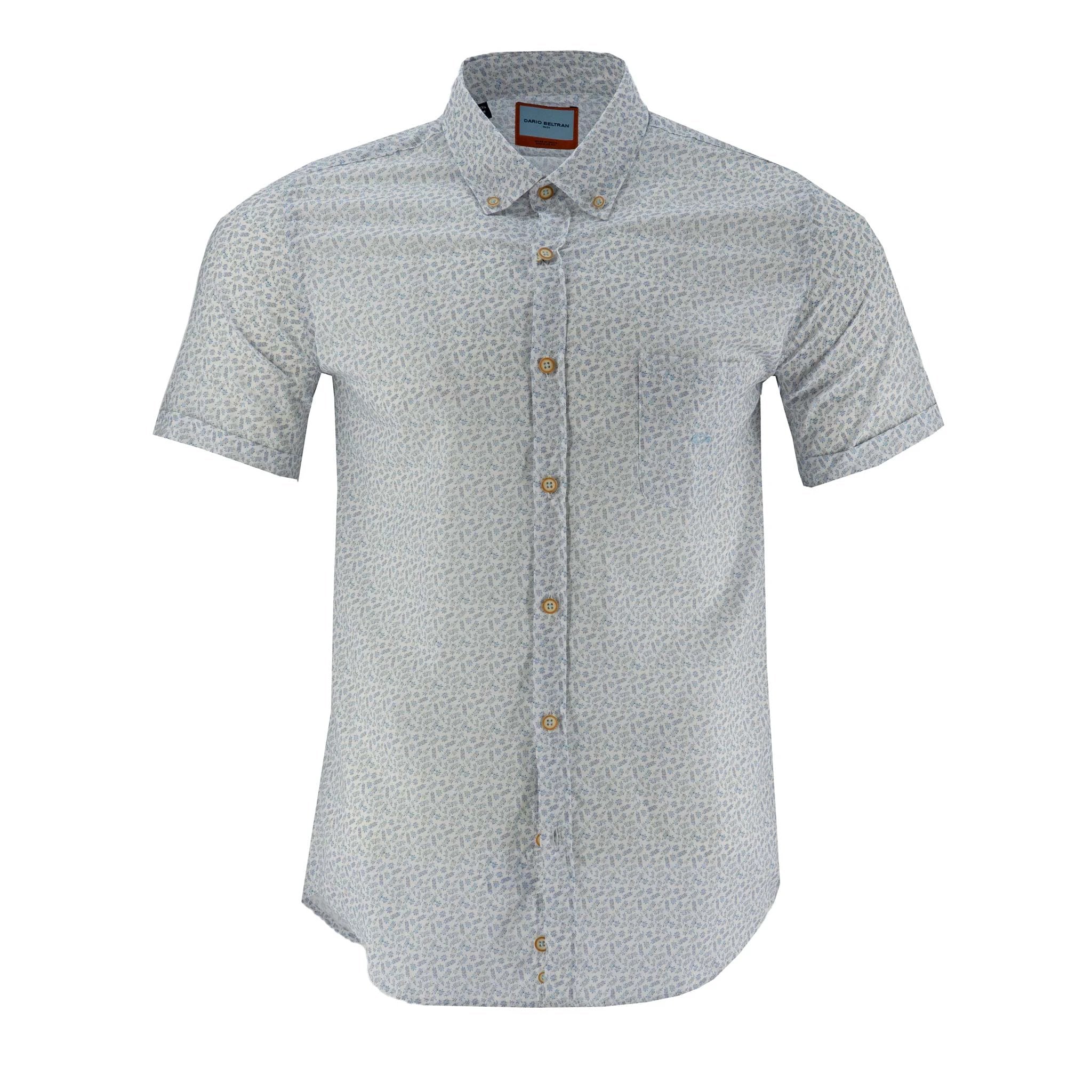 Camisa Dario Beltran Mangas Cortas Estampada Para Caballeros by Dario Beltran