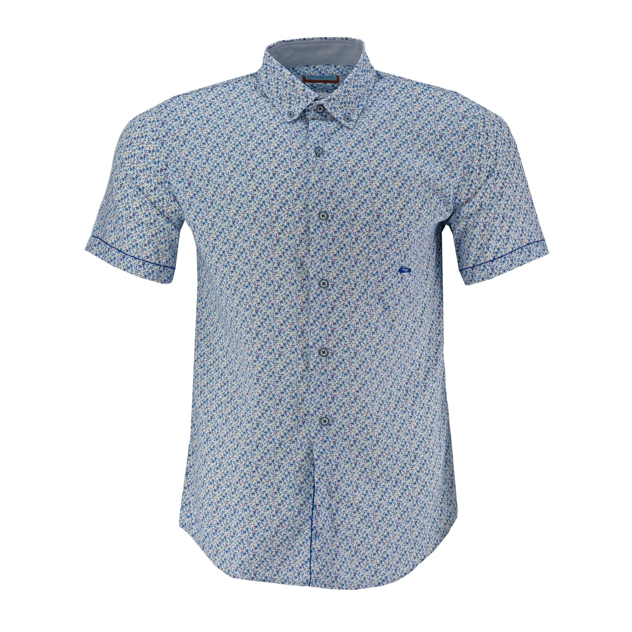 Camisa Dario Beltran Mangas Cortas Estampada Para Caballeros by Dario Beltran