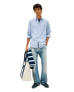 Camisa Tommy Jeans Mangas Largas Rayas para Caballeros