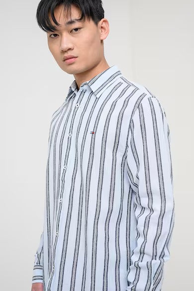 Camisa Tommy Jeans Mangas Largas Rayas para Caballeros