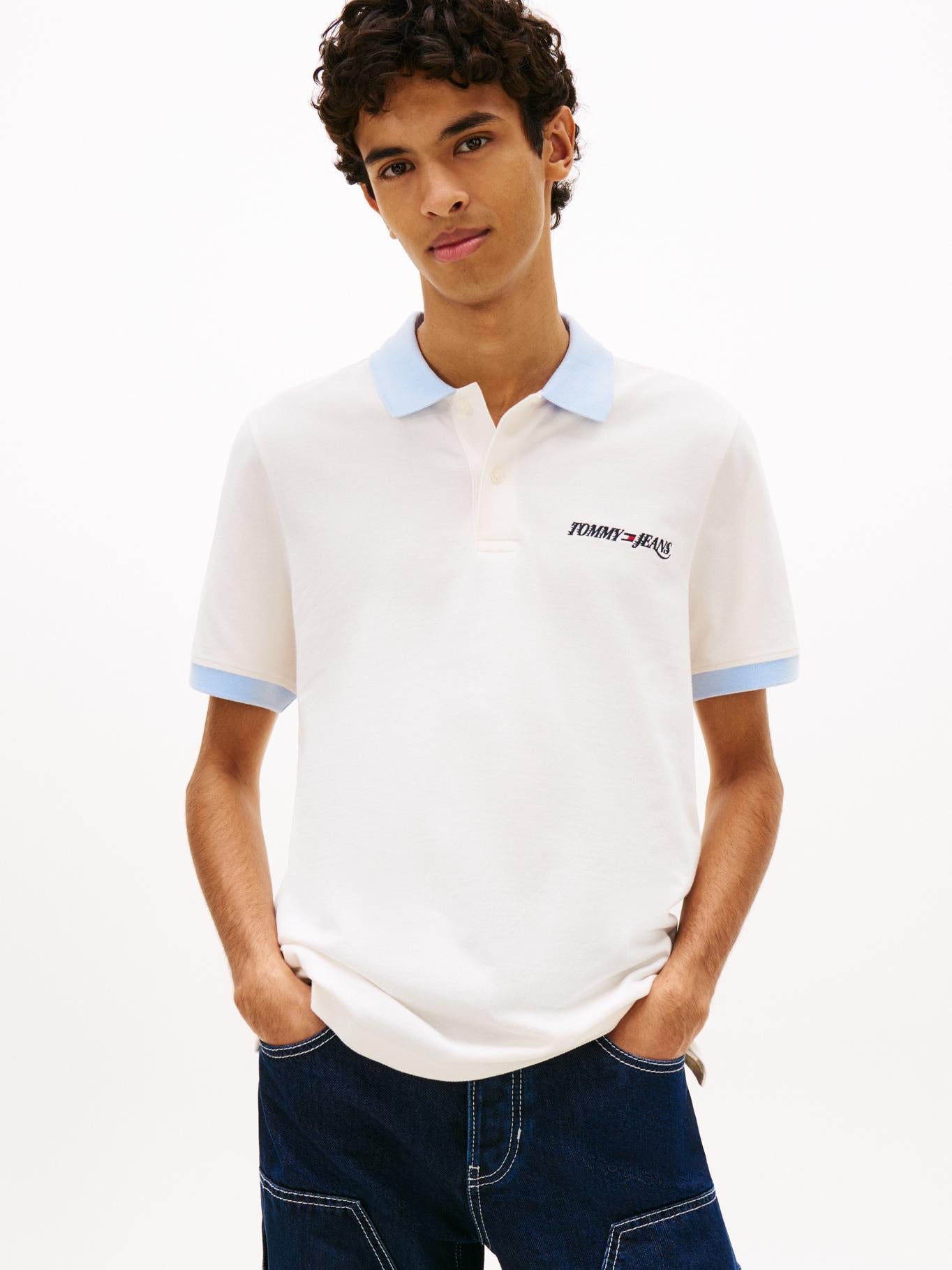 Poloshirt Tommy Jeans Mangas Cortas Liso para Caballeros