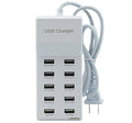 Estación de carga USB 10 Puertos 2.4A/1A